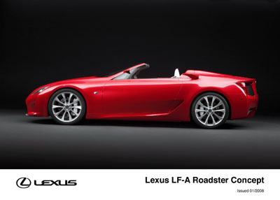 Lexus LFA Roadster Concept 2008 2